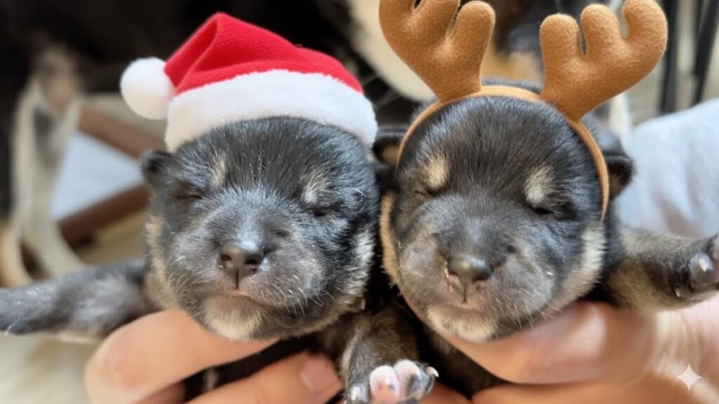 【柴犬 子犬】クリスマスプレゼントで大変な歯磨きから解放されるあるものが届きました 【柴犬 子犬】クリスマスプレゼントで大変な歯磨きから解放されるあるものが届きました
